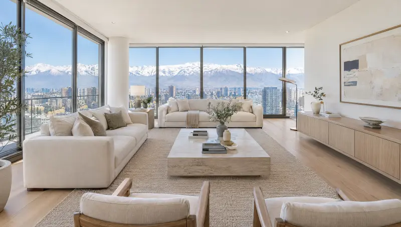 Departamento con vista a la cordillera en Las Condes, Santiago